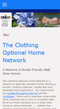 Mobile Screenshot of clothingoptionalhomenetwork.com